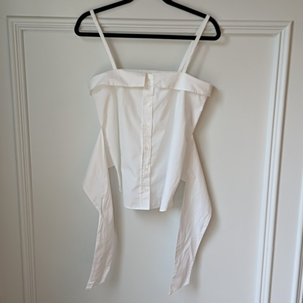 Women's H&M white Spaghetti strap top  size 8
